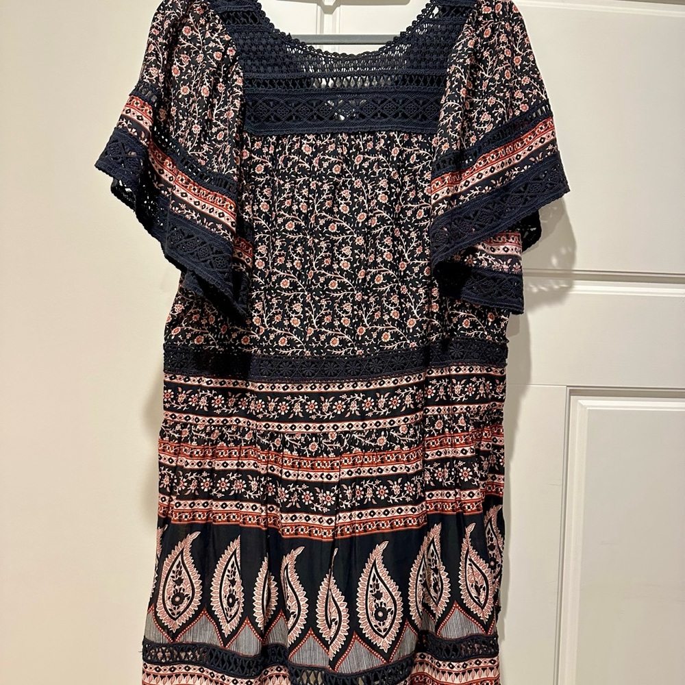 Sea New York Lace and Cotton Boho Mini Dress!